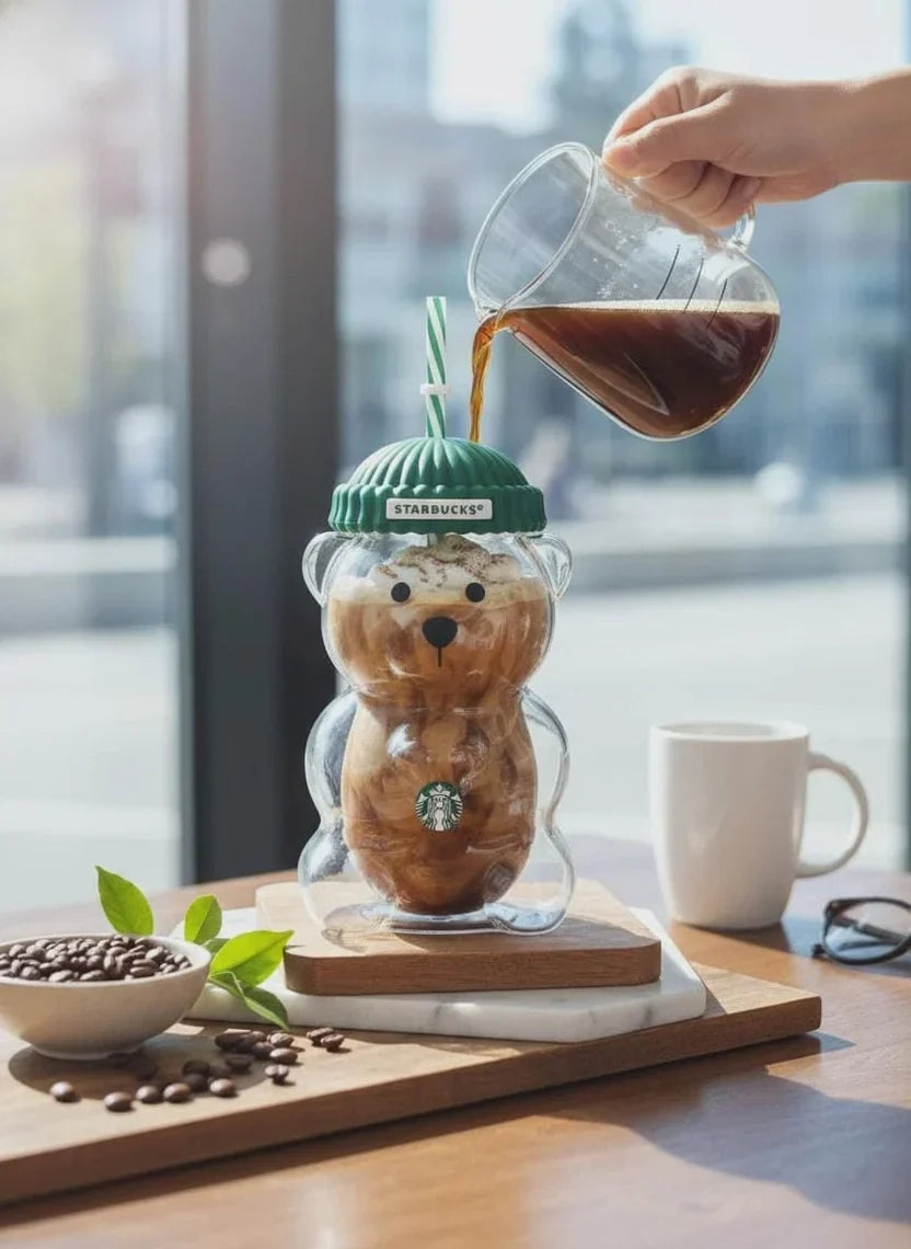Starbucks Bearista Glass Cup 20 oz