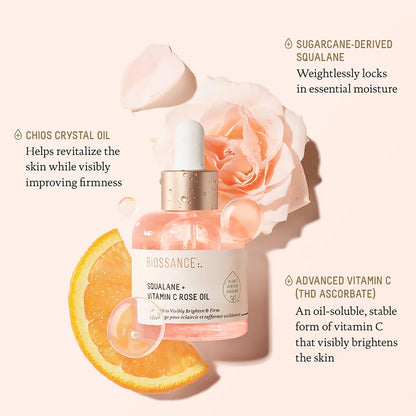 Biossance Rose Oil with Squalane and Vitamin C