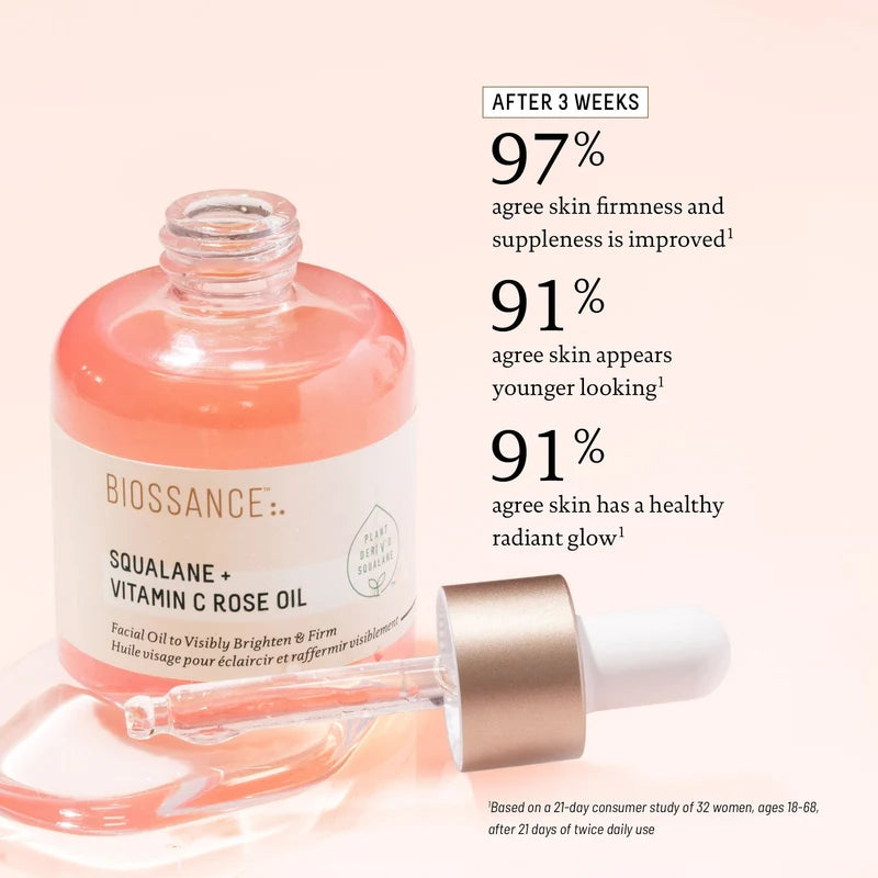 Biossance Rose Oil with Squalane and Vitamin C