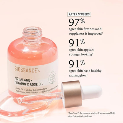 Biossance Rose Oil with Squalane and Vitamin C