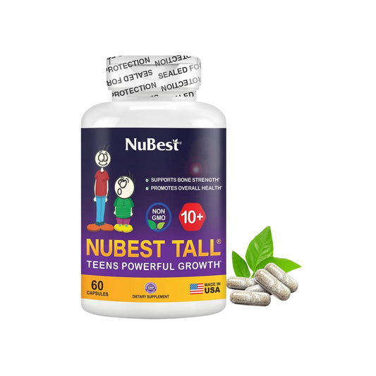 NuBest Tall 10+ Teens Powerful Growth Formula for Bone Strength — 60 CapsuNuBest Tall 10+ Teens Powerful Growth Formula for Bone Strength — 60 Capsules