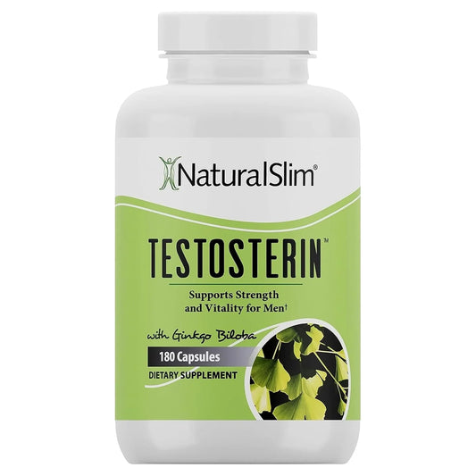 NaturalSlim Testosterin Dietary Supplement 180 Capsules