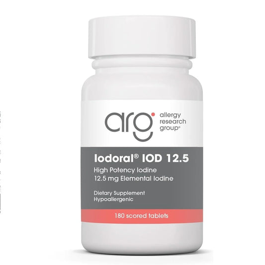 Allergy Research Group Iodoral IOD 12.5 Iodine Supplement 180 Scored Tablets