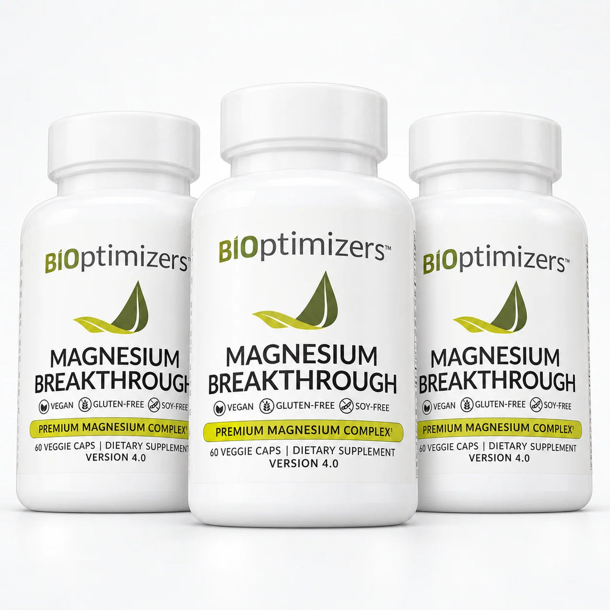 BiOptimizers Magnesium Breakthrough Supplement (PACK OF THREE)