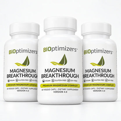 BiOptimizers Magnesium Breakthrough Supplement (PACK OF THREE)