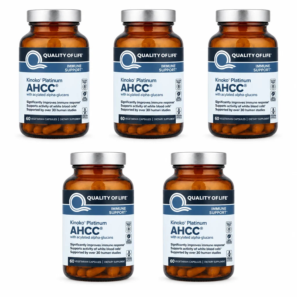 AHCC Immune Support 60 Vegicaps ( Pack of 5 )
