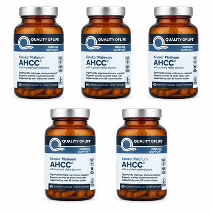 AHCC Immune Support 60 Vegicaps ( Pack of 5 )