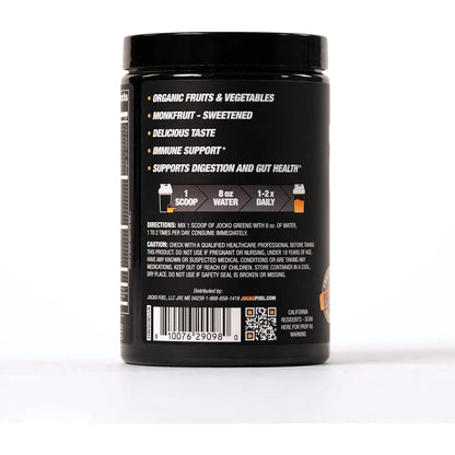 Jocko Greens Peach Organic Superfood Powder – Daily Greens Drink Mix