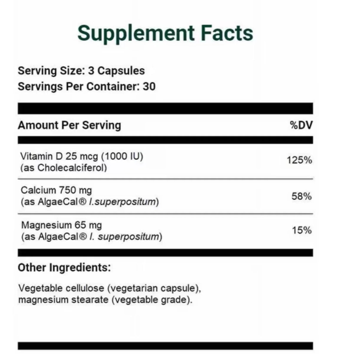 AlgaeCal Ocean Algae Calcium and Trace Minerals Formula – Pack of 4