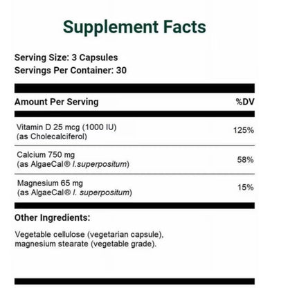 AlgaeCal Ocean Algae Calcium and Trace Minerals Formula – Pack of 4