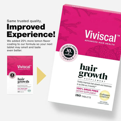 Viviscal Advanced Hair Health Supplement for Hair Growth – 180 Tablets