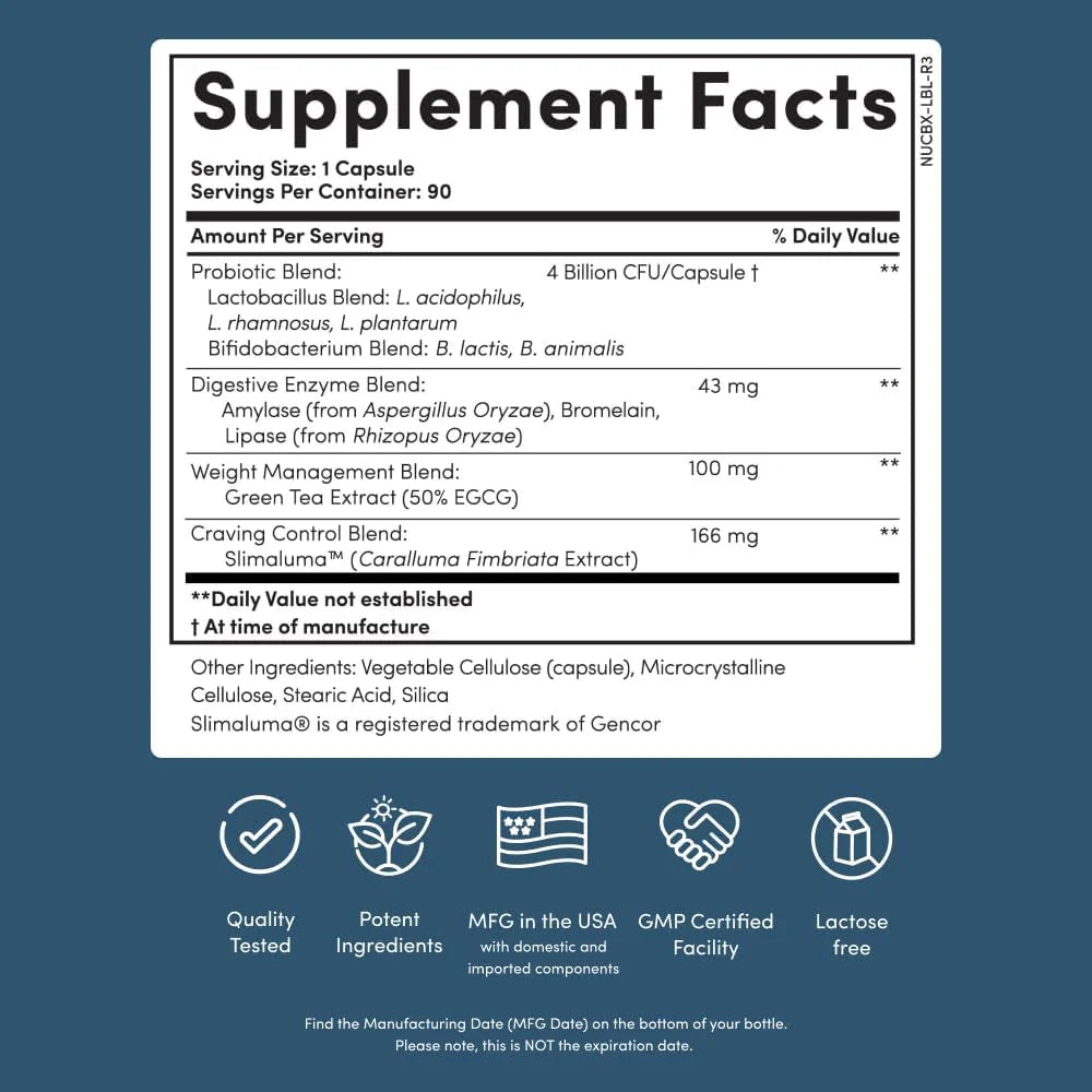 Nucific Bio-X4 4-in-1 Probiotic – 90 Capsules
