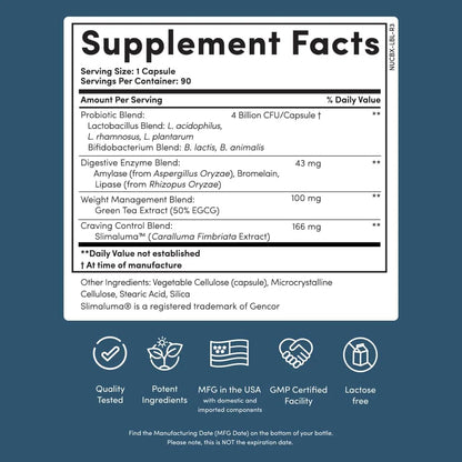 Nucific Bio-X4 4-in-1 Probiotic – 90 Capsules