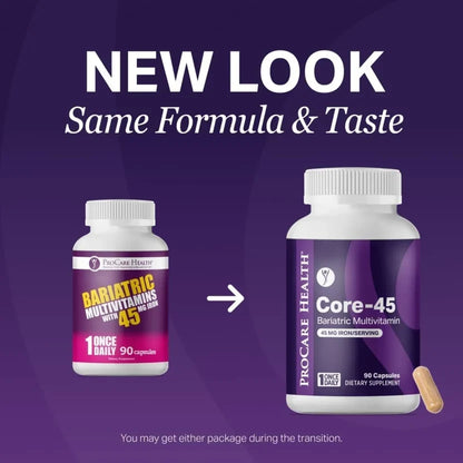 ProCare Health Core-45 Bariatric Multivitamin 30 Capsules