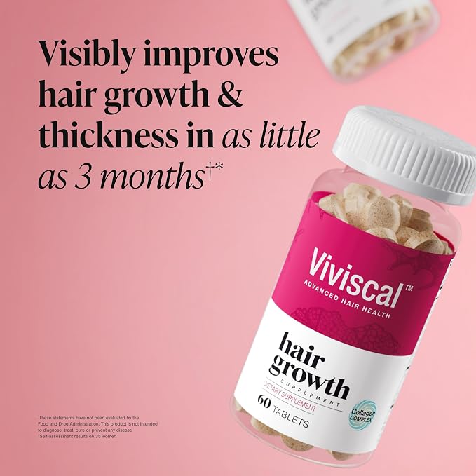 Viviscal Hair Growth Supplement for Women 60 Tablets ( Pack of 3 )