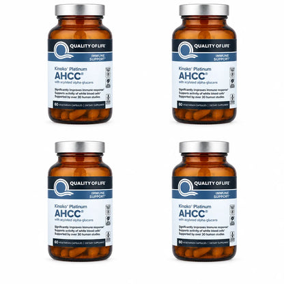 AHCC Immune Support 60 Vegicaps ( Pack of 4 )