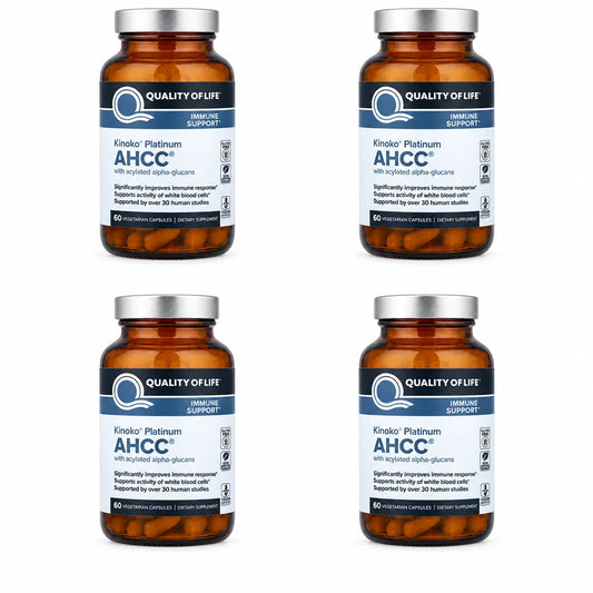 AHCC Immune Support 60 Vegicaps ( Pack of 4 )