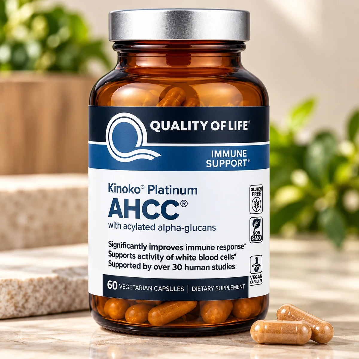 AHCC Immune Support 60 Vegicaps