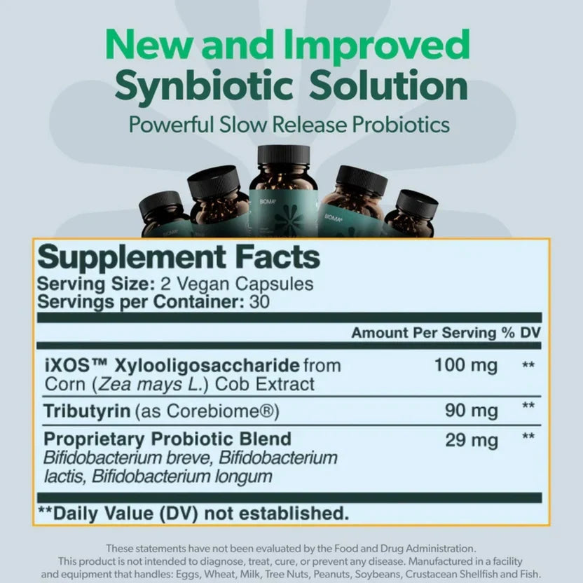 BIOMA Probiotics Digestive & Gut Support 60 Capsules