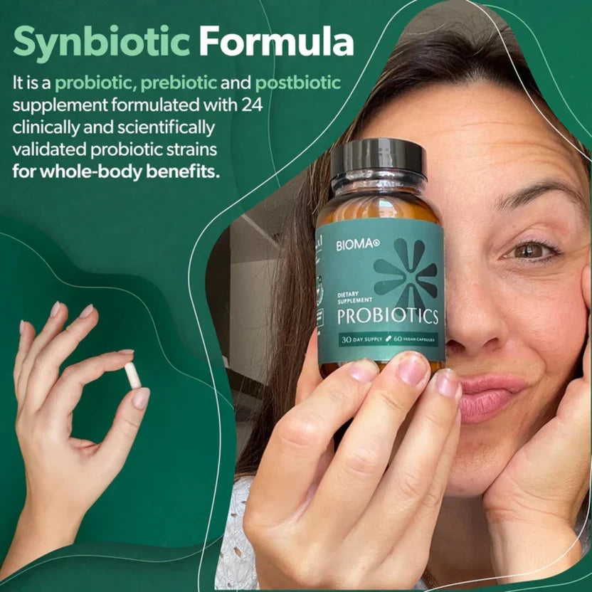 BIOMA Probiotics Digestive & Gut Support 60 Capsules