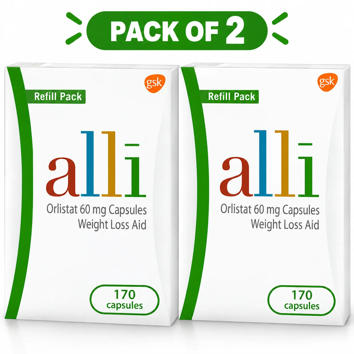 alli Weight Loss Supplement, Orlistat 60 mg