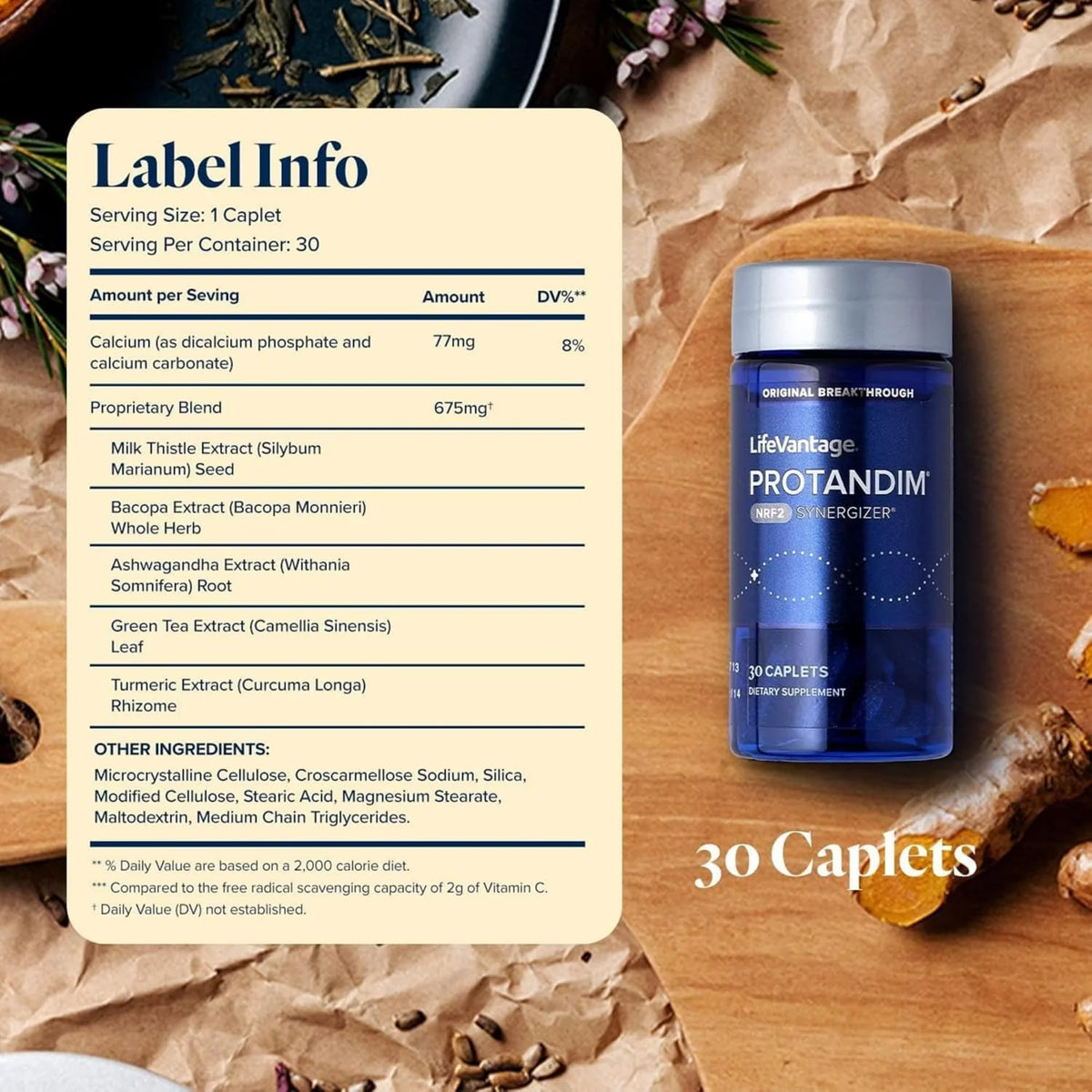 LifeVantage Protandim NRF2 Synergizer 3-Pack – 90 Caplets Total