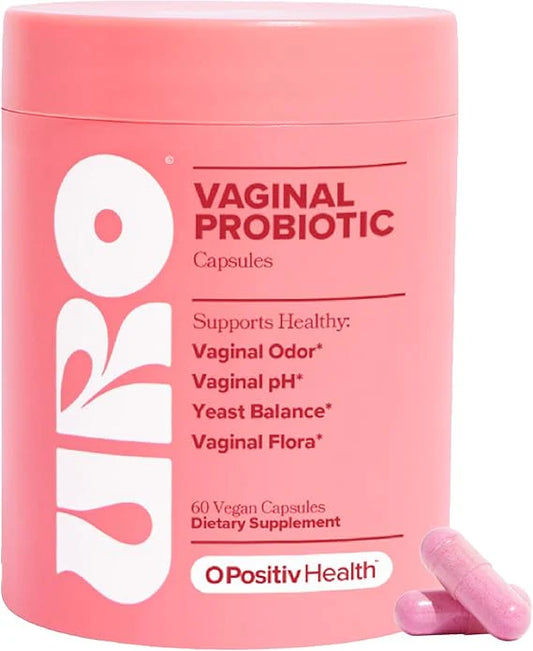 URO Vaginal Probiotics for Women Blend Women's Vaginal Health Supplement 60 Count