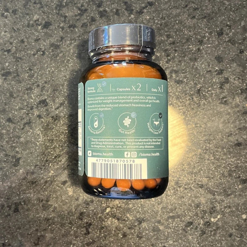 BIOMA Probiotic HealthSupplement  60 Capsules
