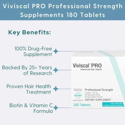 Viviscal PRO Advanced Hair Health Supplement 180 Tablets