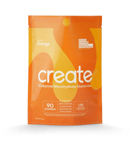 Create Creatine Gummies Monohydrate Orange Flavour