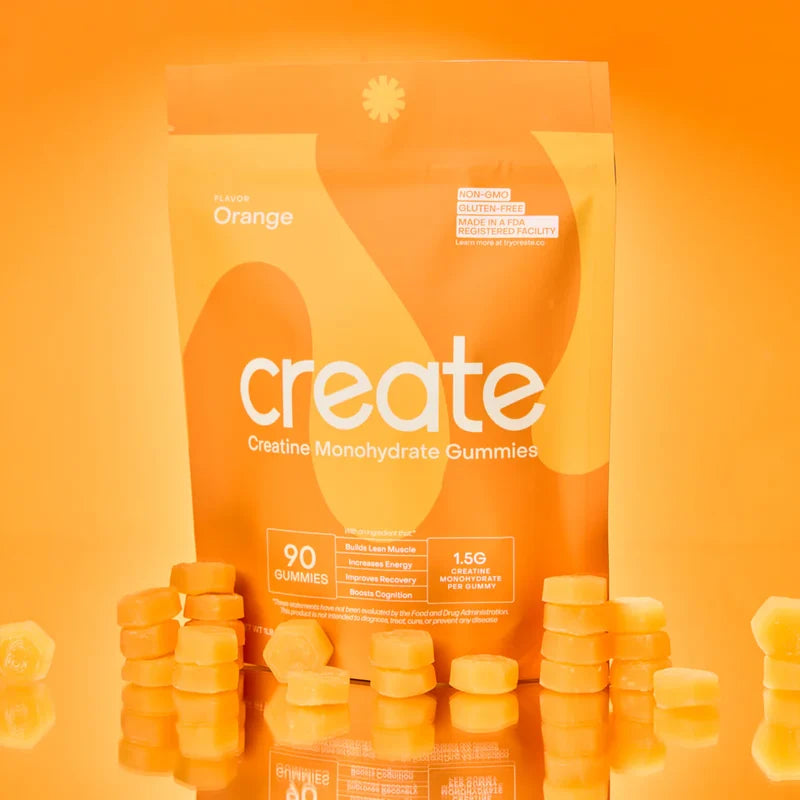 Create Creatine Gummies Monohydrate Orange Flavour