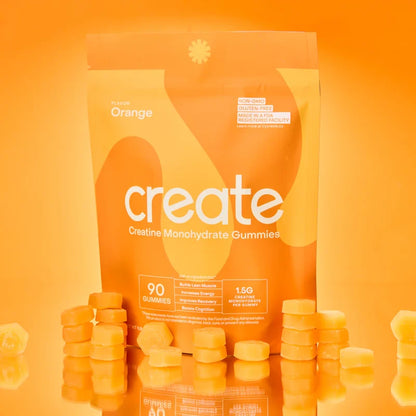 Create Creatine Gummies Monohydrate Orange Flavour
