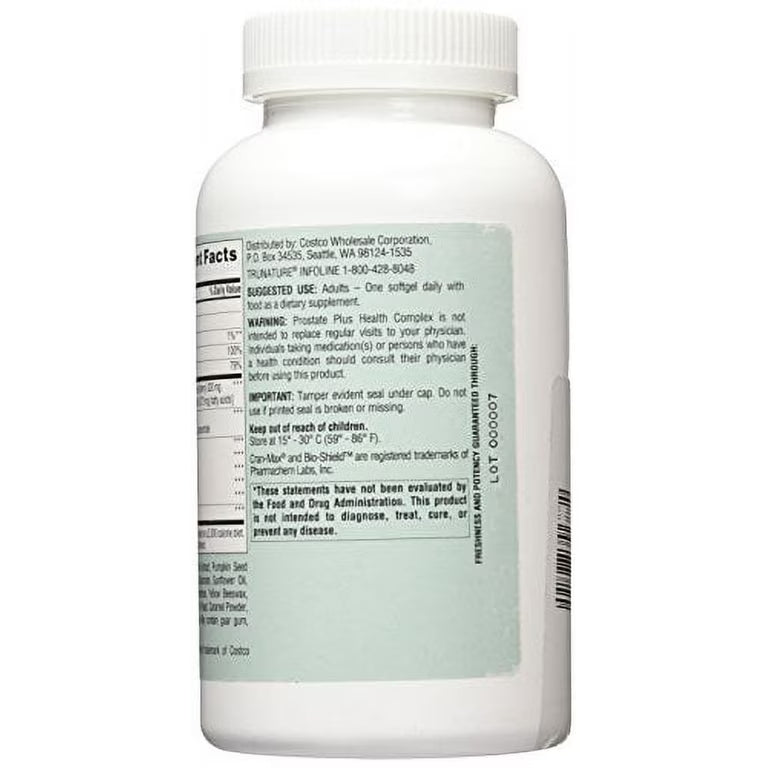 Trunature Prostate Plus Health 250 Softgels