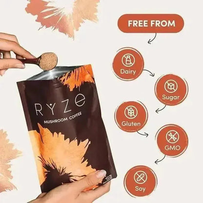RYZE Organic Mushroom Coffee 30 Servings