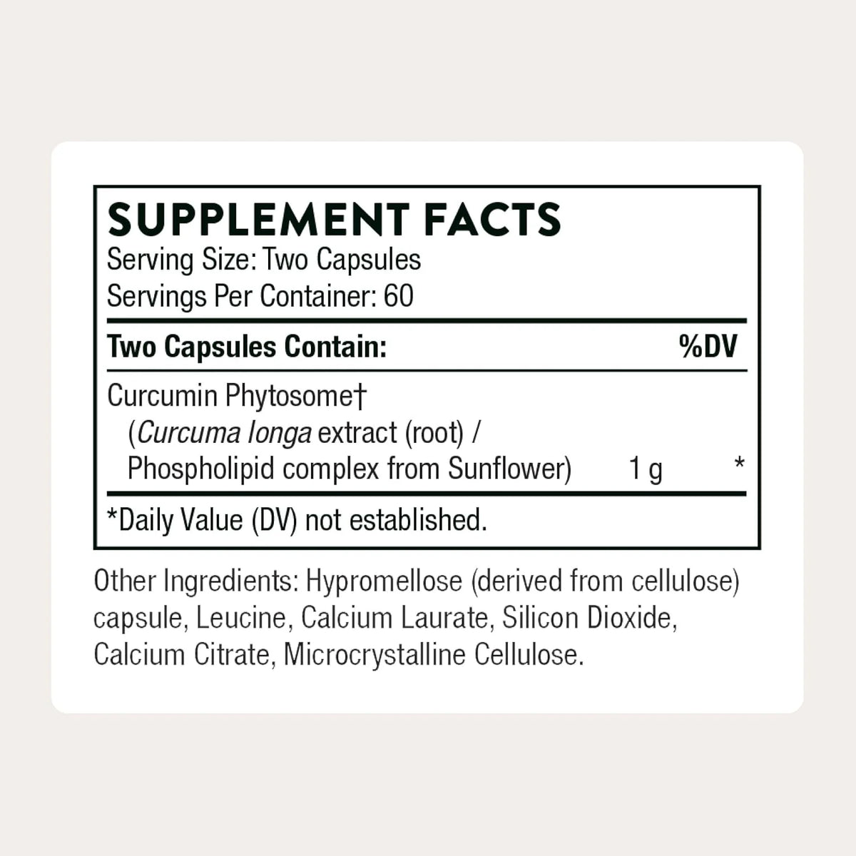 THORNE Curcumin Phytosome THORNE Curcumin Phytosome 1,000 mg