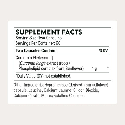 THORNE Curcumin Phytosome THORNE Curcumin Phytosome 1,000 mg