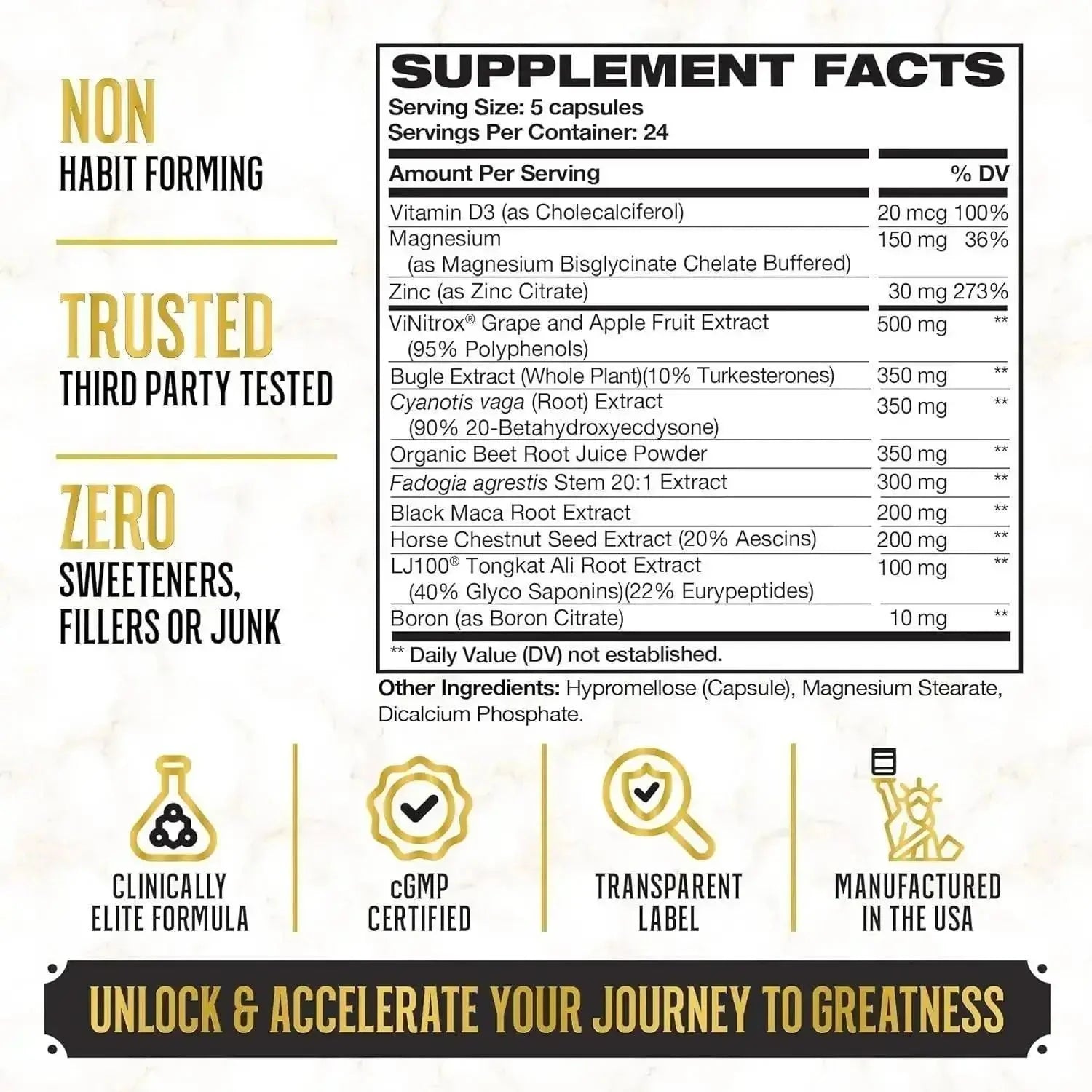 King Maker Maximum Booster Dietary Supplement 120 Capsules